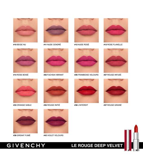 givenchy le rouge deep velvet matte lipstick|givenchy color changing lipstick.